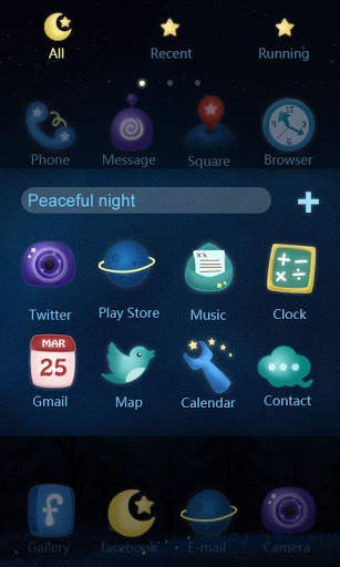 Peaceful Night GO Reward Theme स्क्रीनशॉट 2
