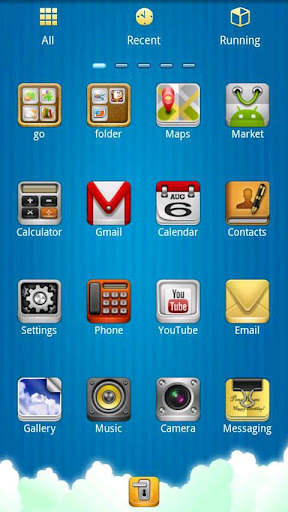 Sun And Sky GO launcher theme 2 تصوير الشاشة