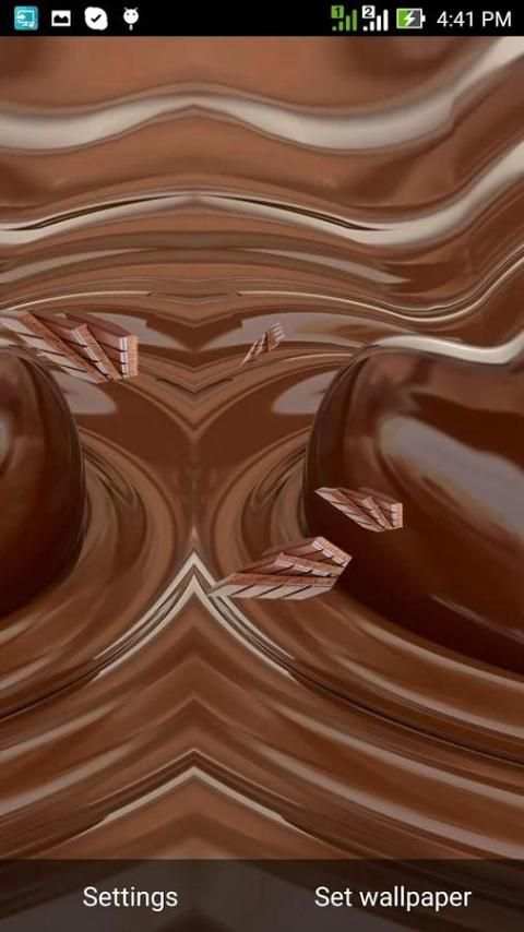 3D Chocolate Live Wallpaper स्क्रीनशॉट 1