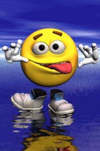 Funny Smile on Water Live Wall screenshot 1