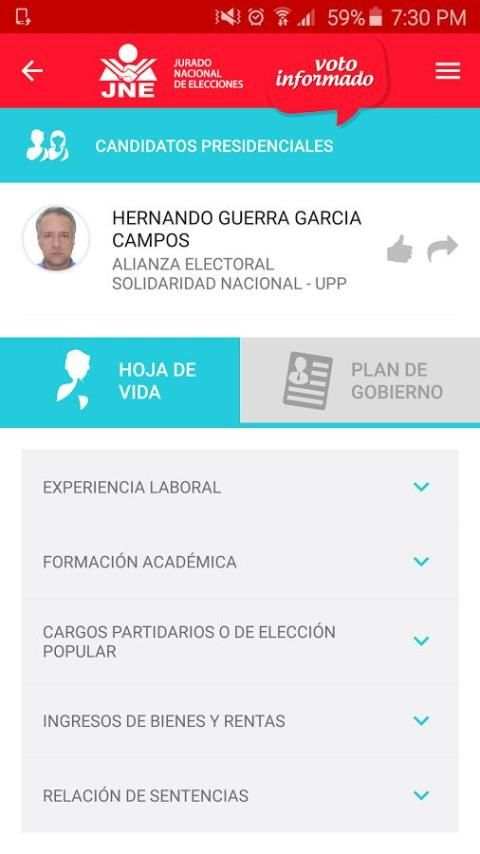 Voto Informado скриншот 5