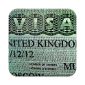 Visa status check via VFS icon