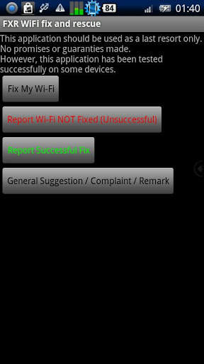 FXR WiFi fix and rescue screenshot 1