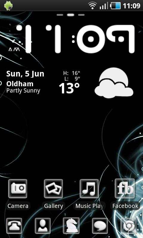 White &amp; Black GO Launcher EX screenshot 1