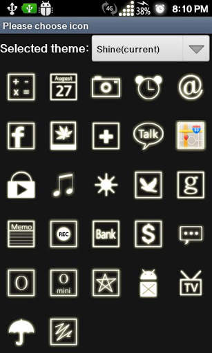 Shine Theme: Go Launcher EX screenshot 4