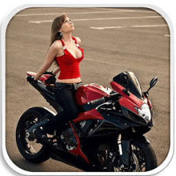 Hot Girls Bike Wallpapers HD أيقونة