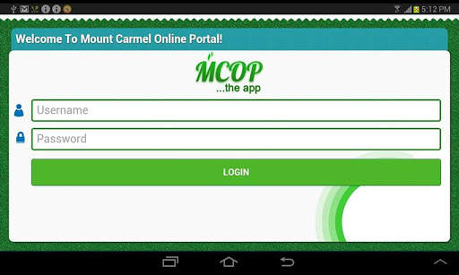 Mount Carmel Online Portal screenshot 1