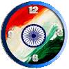 Indian flag clock