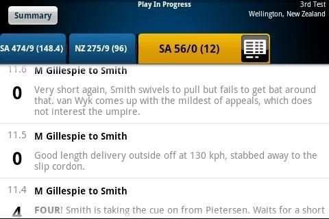 Yahoo Cricket स्क्रीनशॉट 2