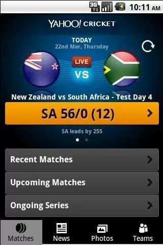 Yahoo Cricket screenshot 6