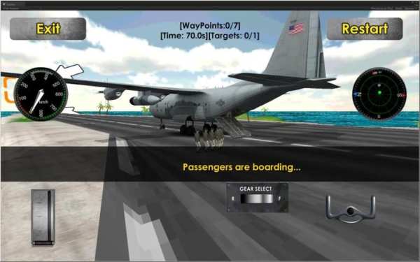 Flight Sim: Transport Plane 3D स्क्रीनशॉट 7