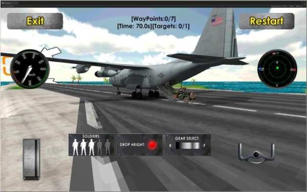 Flight Sim: Transport Plane 3D स्क्रीनशॉट 6