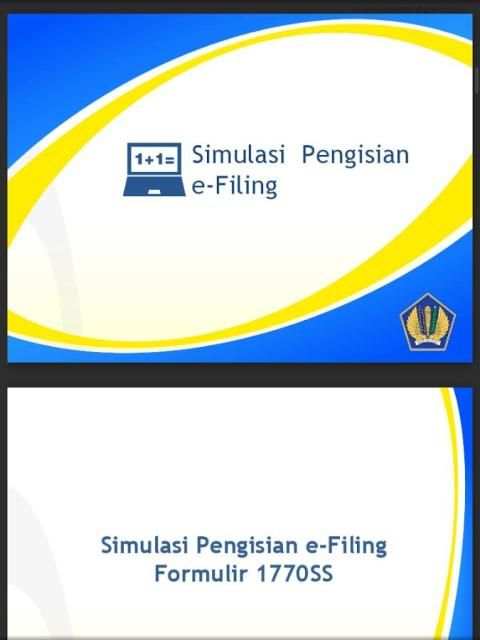 e-Filing screenshot 1