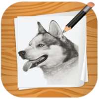 Dog drawing step by step