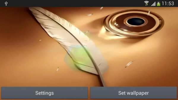 Galaxy Note feather wallpaper स्क्रीनशॉट 3