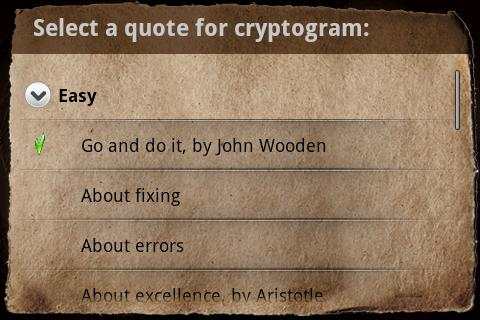 Ancient Cryptograms Lite screenshot 2