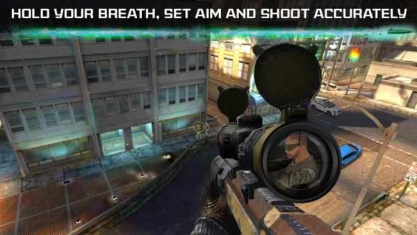 sniper perang kota 2016 - 3D screenshot 3