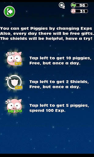 Piggies & Birds Space screenshot 1