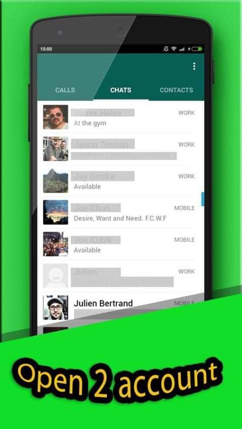 open 2 account whatsapp PRANK screenshot 6