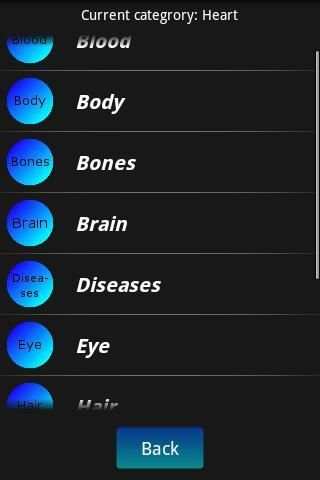 Human Body Facts स्क्रीनशॉट 1