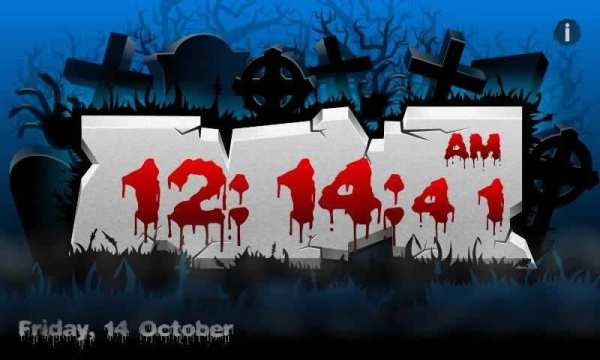 Night Clock Halloween Lite screenshot 2