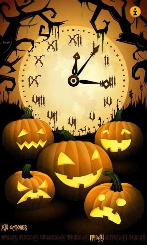 Night Clock Halloween Lite screenshot 3