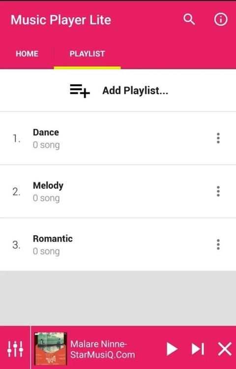Music Player Lite 2 تصوير الشاشة