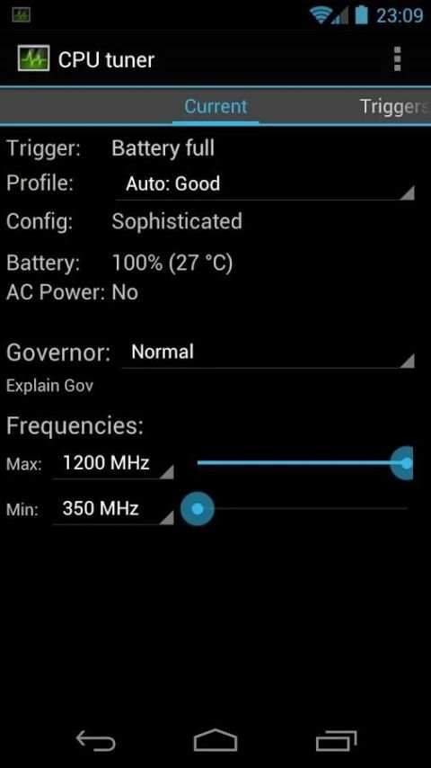 CPU tuner (Rooted phones) स्क्रीनशॉट 6