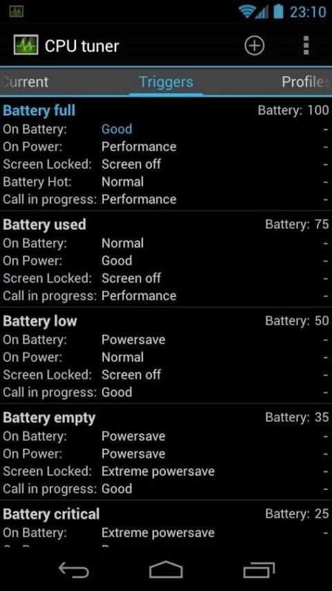 CPU tuner (Rooted phones) स्क्रीनशॉट 5