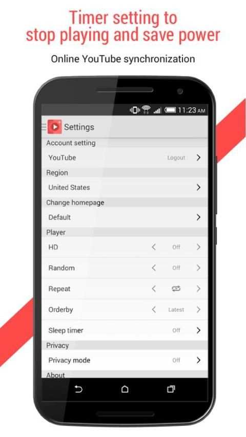 FREEdi YouTube Player screenshot 1