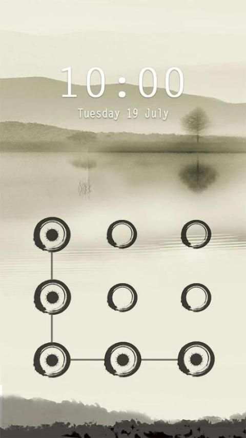 Applock Theme Chinese Ink स्क्रीनशॉट 4