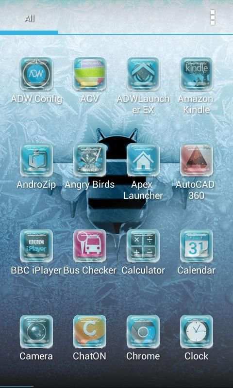 ADW / NOVA - Frozen Android स्क्रीनशॉट 1