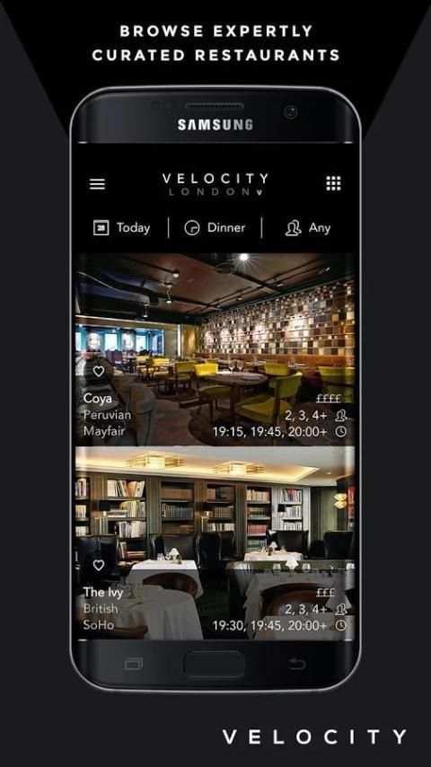 Velocity –The Best Restaurants स्क्रीनशॉट 1