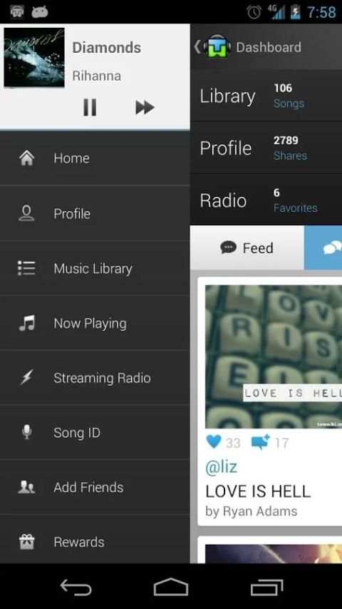 TuneWiki - Lyrics for Music 6 تصوير الشاشة