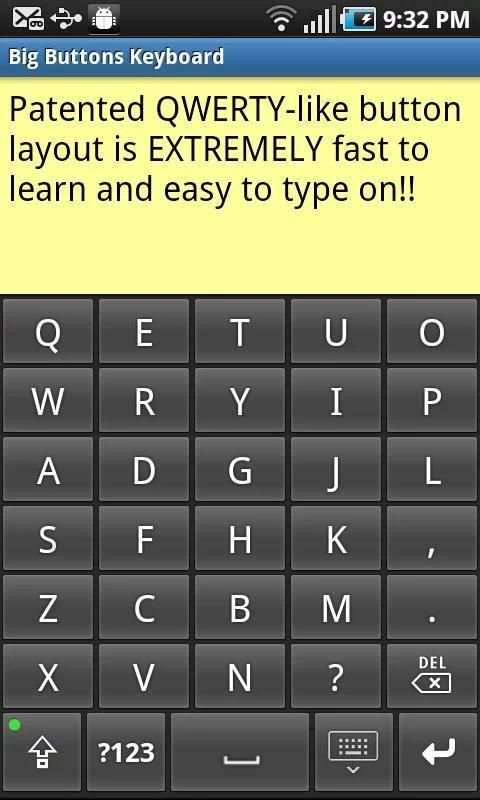Big Buttons Keyboard Standard screenshot 3