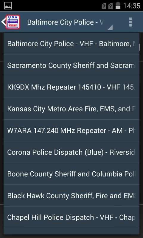 USA Scanner Radio скриншот 1