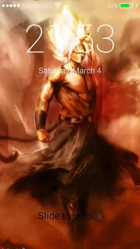 Super Goku Lock Screen screenshot 2