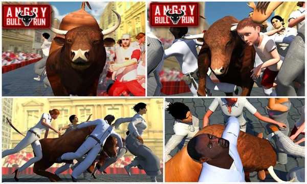 Angry Bull Run 3D simulator screenshot 2