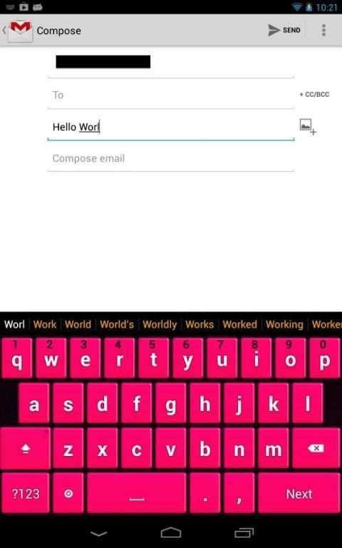 Pink Keyboard स्क्रीनशॉट 7