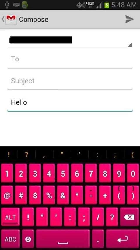 Pink Keyboard स्क्रीनशॉट 2