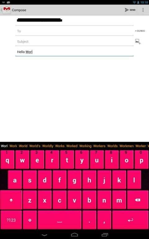 Pink Keyboard स्क्रीनशॉट 5