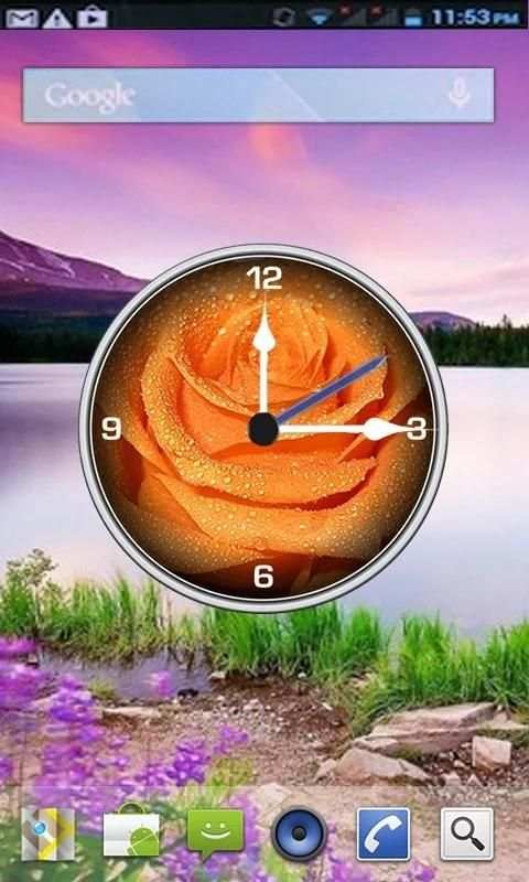 Flower Clock Live wallpaper screenshot 2
