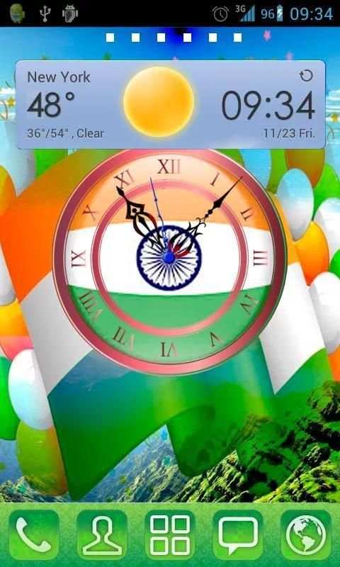 India Clock Live Wallpaper screenshot 5