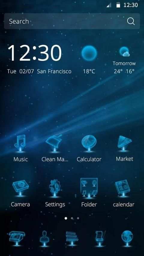 teknologi tema screenshot 3