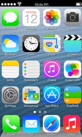 Real iOS 7 Launcher 1 تصوير الشاشة