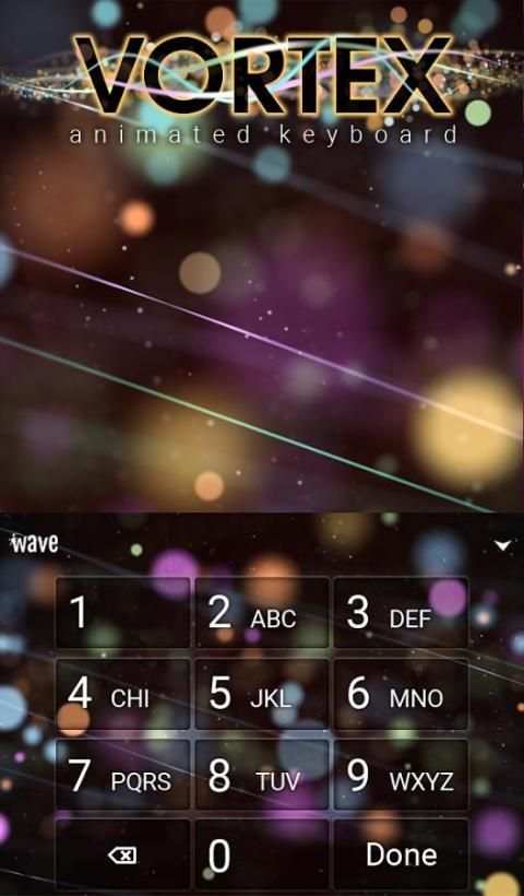 Vortex Animated Keyboard स्क्रीनशॉट 2