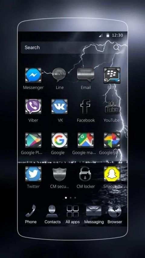 Cool Thunder Theme screenshot 2