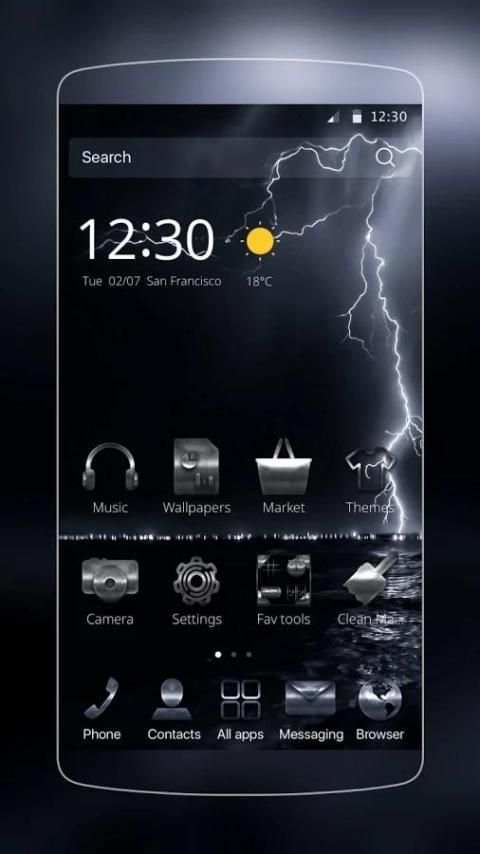 Cool Thunder Theme screenshot 3