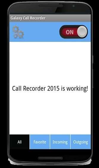 Galaxy Call Recorder 2015 скриншот 4