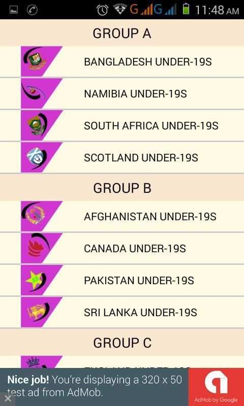 Under 19 Cricket World Cup screenshot 1